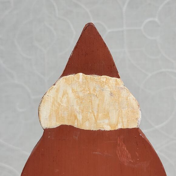 VINTAGE Wooden Carved Santa Claus Figure‎ 10" Handpainted Christmas Folk Art - Picture 6 of 12